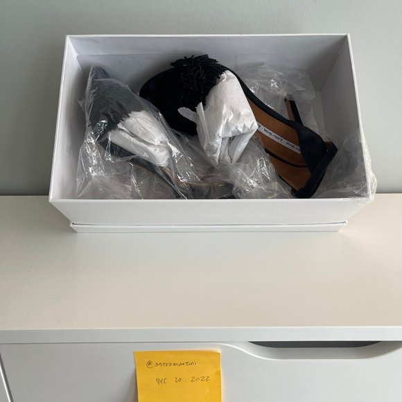 & Other Stories Tassle Pumps in Black Suede - Picture 5 of 8